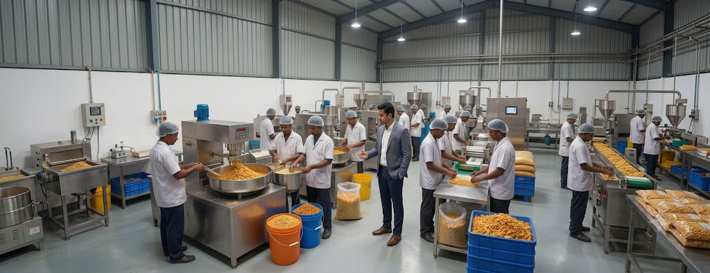 commercial namkeen plants i